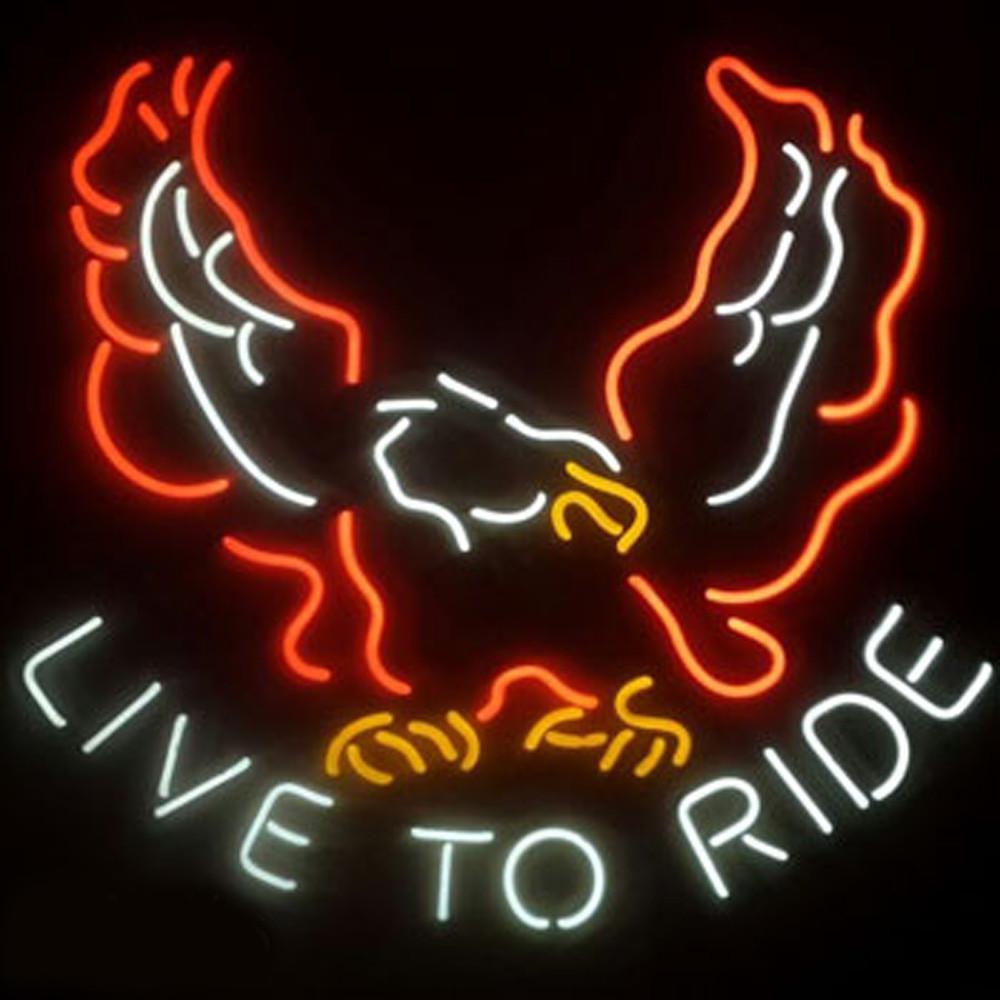 Custom Live To Ride Neon Sign