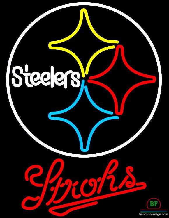 Custom Strohs Pittsburgh Steelers Neon Sign NFL Teams Neon Light