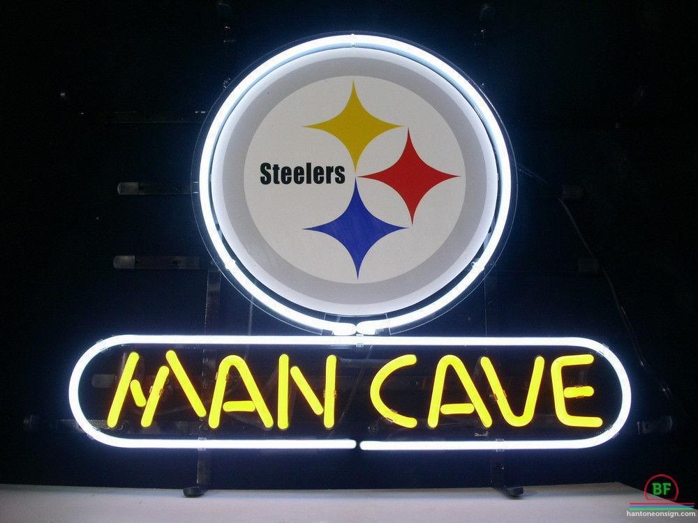 Custom Man Cave Pittsburgh Steelers Neon Sign NFL Teams Neon Light