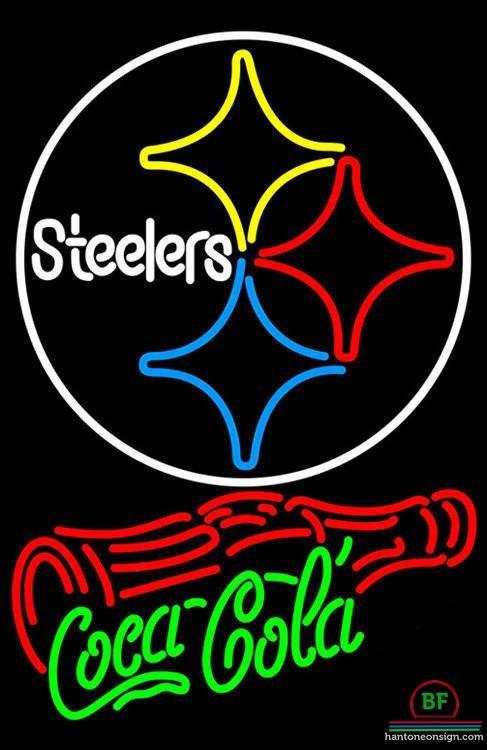Custom Coca Cola Pittsburgh Steelers Neon Sign NFL Teams Neon Light