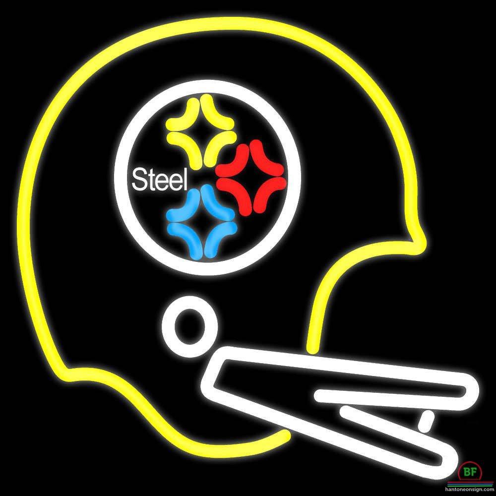 Custom Pittsburgh Steelers Helmet Neon Sign NFL Teams Neon Light