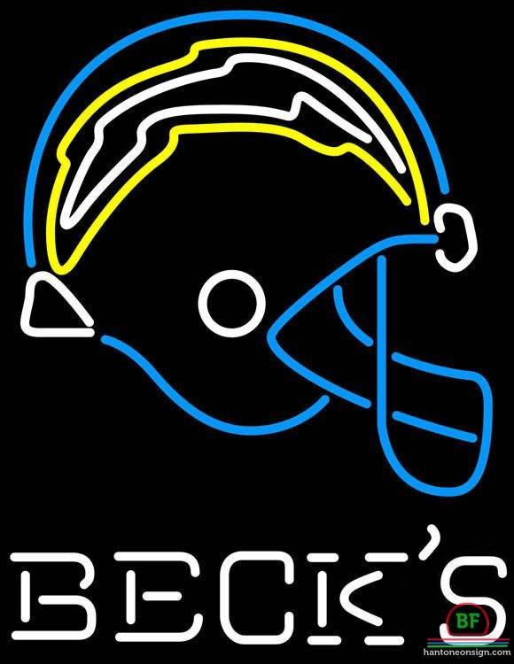 Custom Becks San Diego Chargers Neon Sign NFL Teams Neon Light