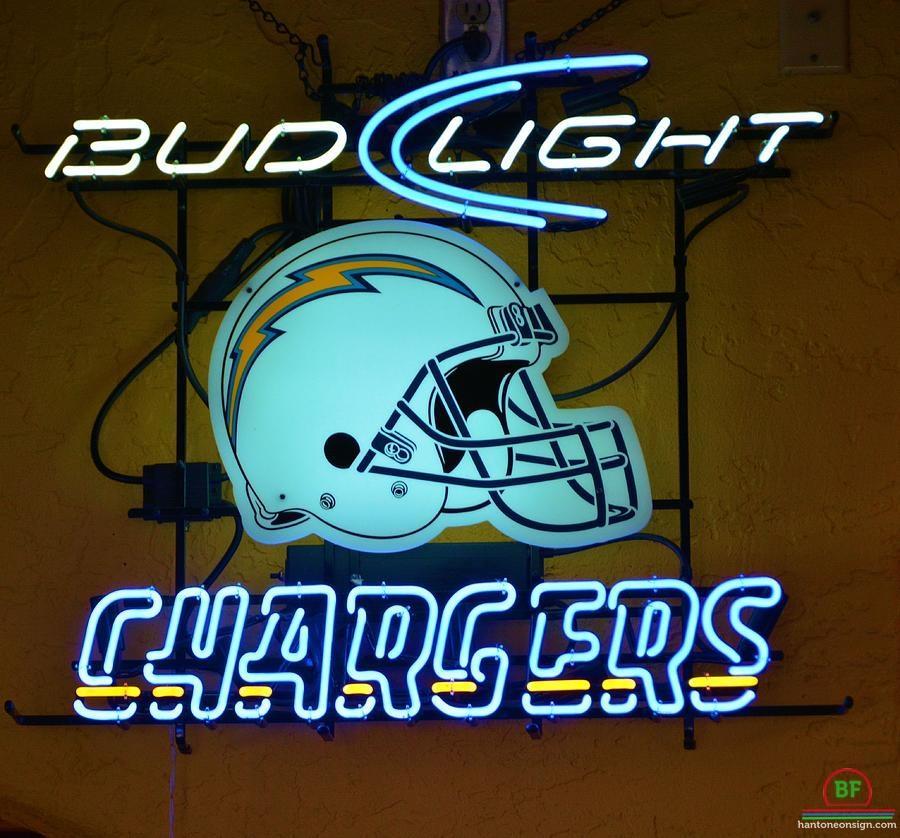 Custom Bud Light San Diego Chargers Neon Sign NFL Teams Neon Light