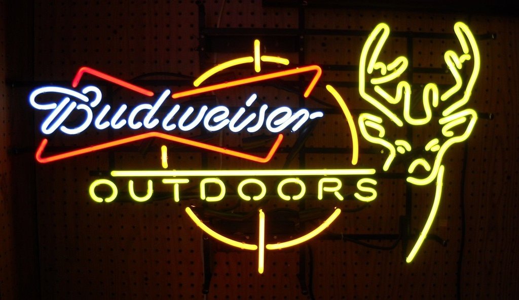 Custom Budweiser Deer Outdoors Neon Sign