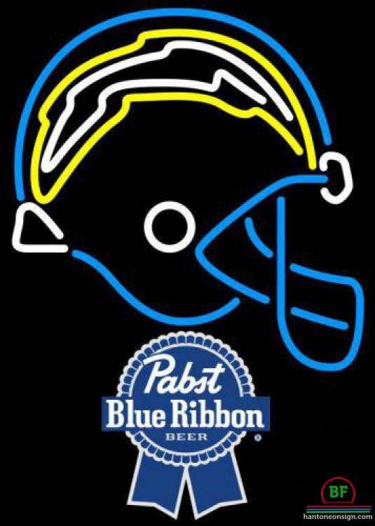 Custom Pabst Blue Ribbon San Diego Chargers Neon Sign NFL Teams Neon Light