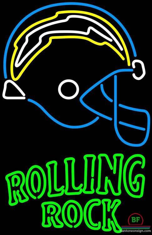 Custom Rolling Rock San Diego Chargers Neon Sign NFL Teams Neon Light