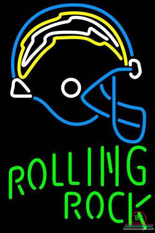 Custom Rolling Rock San Diego Chargers Neon Sign NFL Teams Neon Light