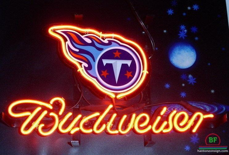 Custom Budweiser Tennessee Titans Neon Sign NFL Teams Neon Light