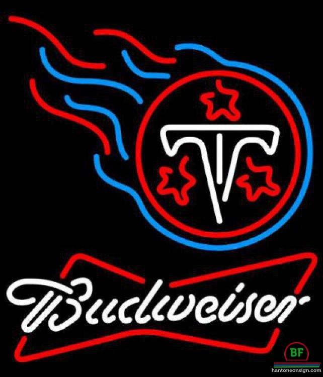 Custom Budweiser Tennessee Titans Neon Sign NFL Teams Neon Light
