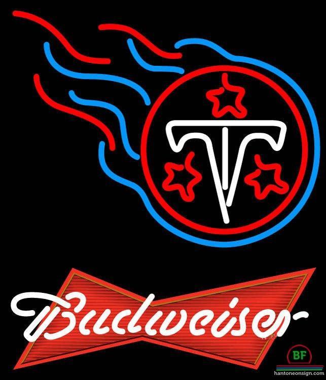 Custom Budweiser Tennessee Titans Neon Sign NFL Teams Neon Light