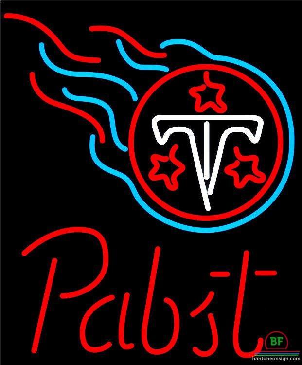 Custom Pabst Blue Ribbon Tennessee Titans Neon Sign NFL Teams Neon Light