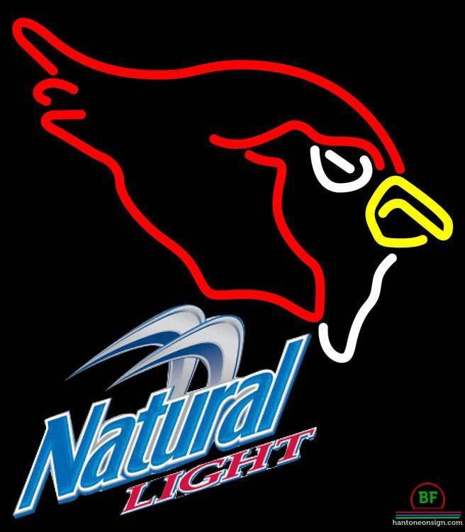 Custom Natural Light Arizona Cardinals Neon Sign NFL Teams Neon Light