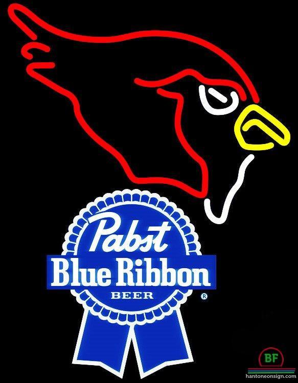 Custom Pabst Blue Ribbon Arizona Cardinals Neon Sign NFL Teams Neon Light
