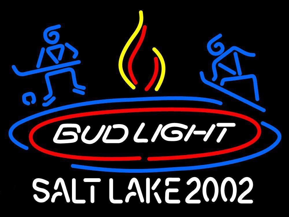 Custom Bud Light Salt Lake Neon Sign