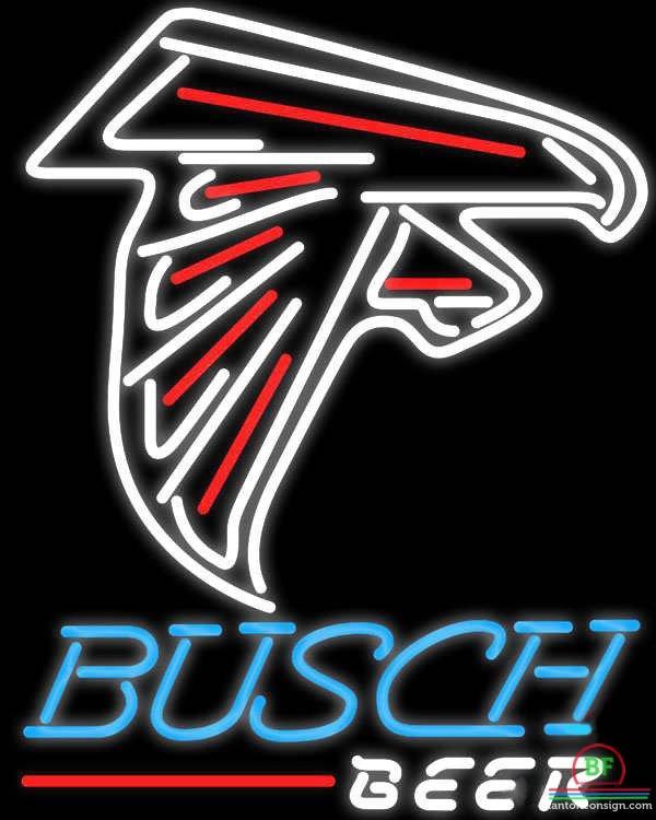 Custom Busch Beer Atlanta Falcons Neon Sign NFL Teams Neon Light