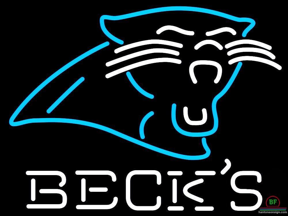 Custom Becks Carolina Panthers Neon Sign NFL Teams Neon Light