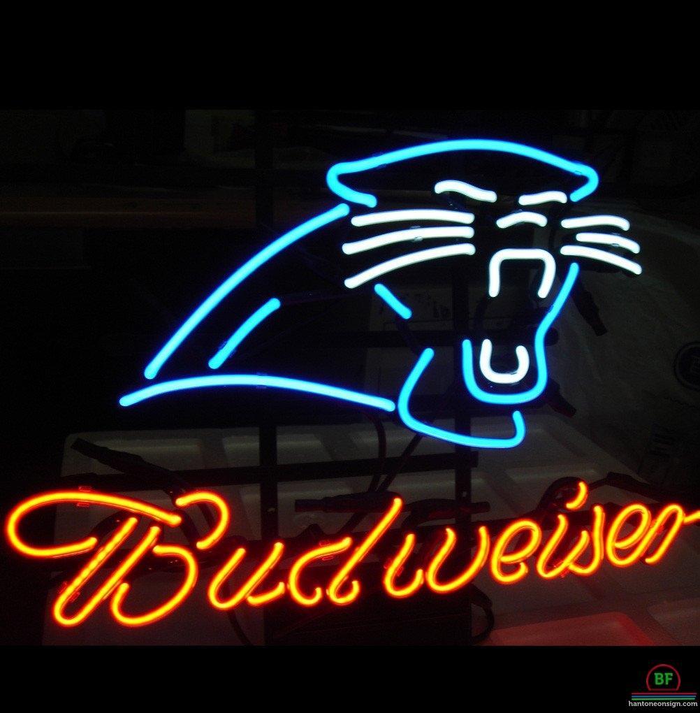 Custom Budweiser Carolina Panthers Neon Sign NFL Teams Neon Light