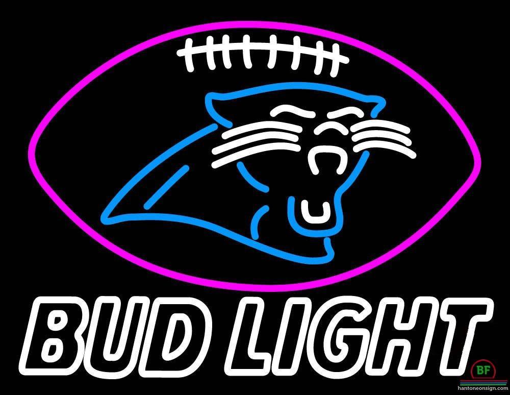Custom Bud Light Carolina Panthers Neon Sign NFL Teams Neon Light