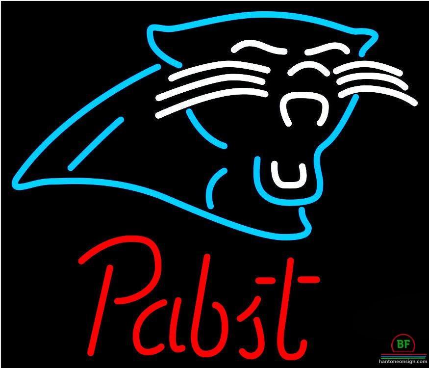 Custom Pabst Blue Ribbon Carolina Panthers Neon Sign NFL Teams Neon Light