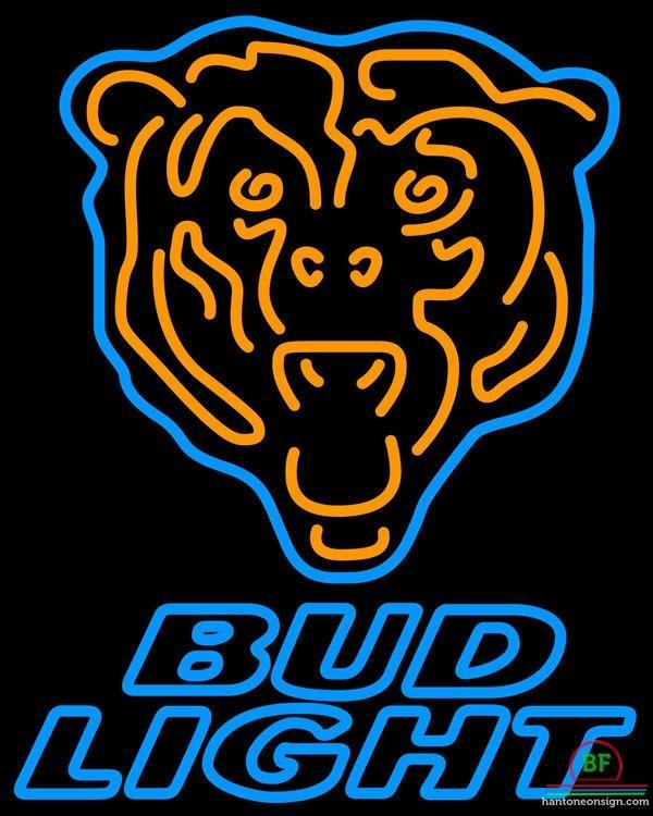 Custom Bud Light Chicago Bears Neon Sign NFL Teams Neon Light