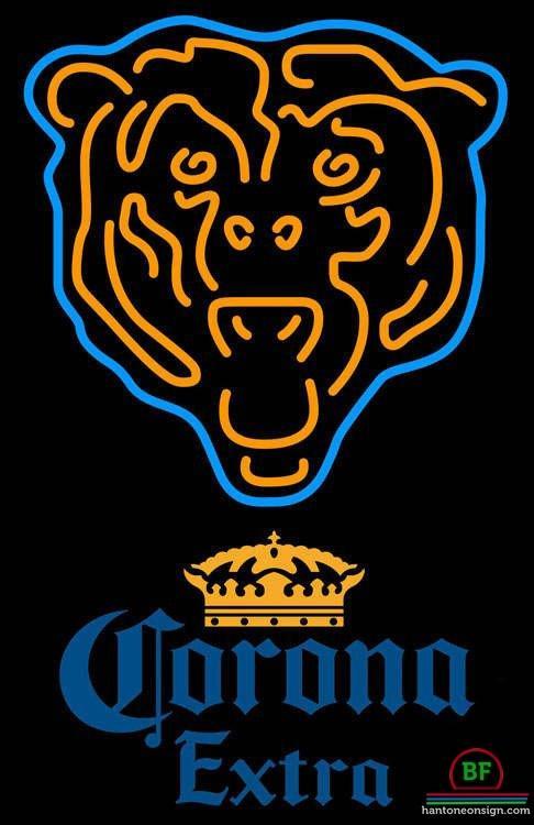 Custom Corona Extra Chicago Bears Neon Sign NFL Teams Neon Light