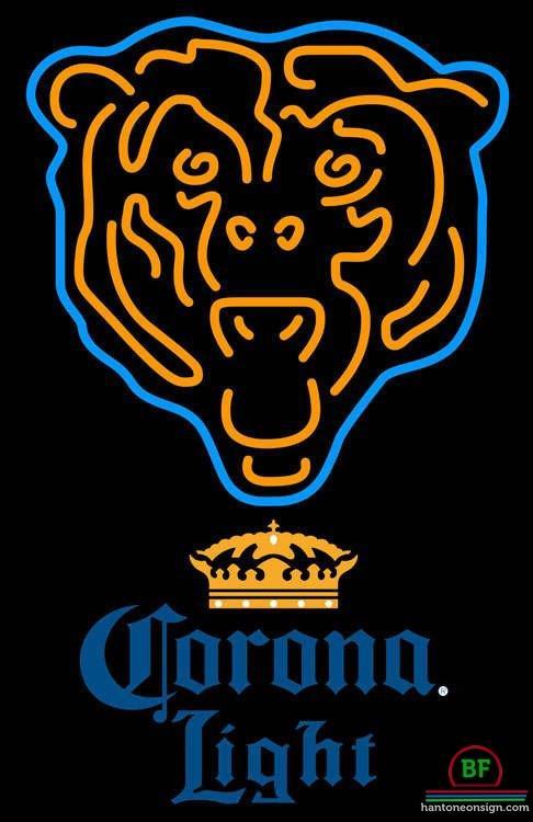 Custom Corona Light Chicago Bears Neon Sign NFL Teams Neon Light