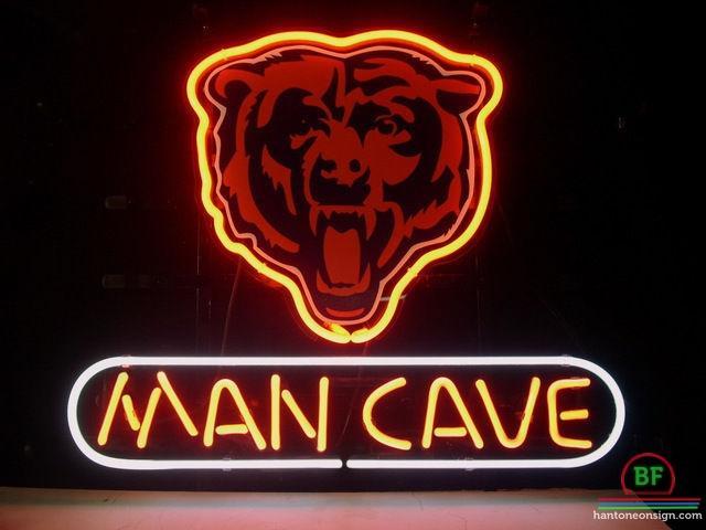 Custom Man Cave Chicago Bears Neon Sign NFL Teams Neon Light