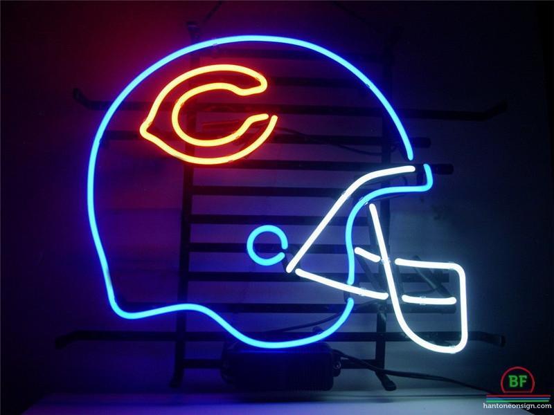 Custom Chicago Bears Helmet Neon Sign NFL Teams Neon Light