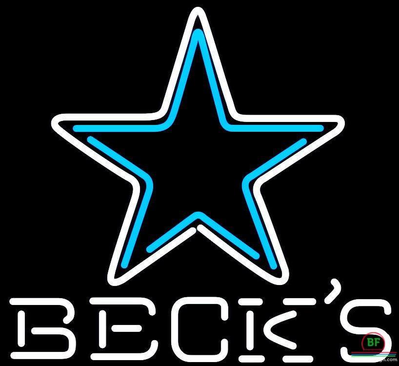 Custom Becks Dallas Cowboys Neon Sign NFL Teams Neon Light