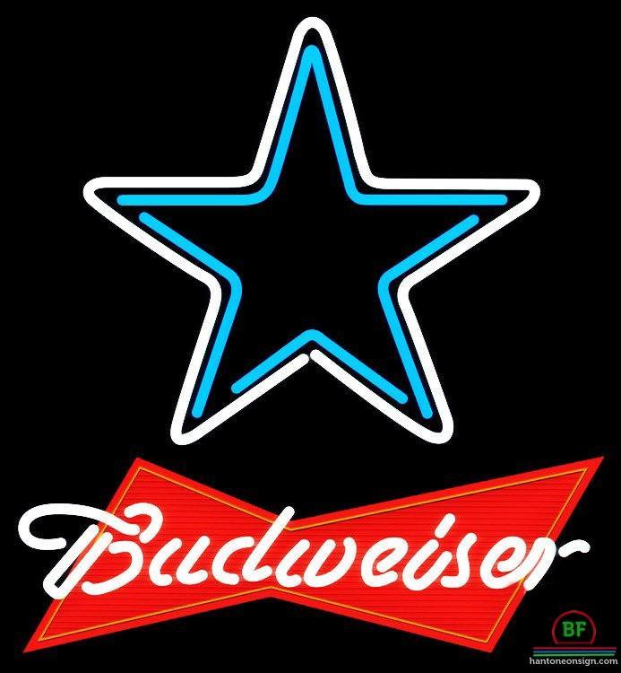 Custom Budweiser Dallas Cowboys Neon Sign NFL Teams Neon Light