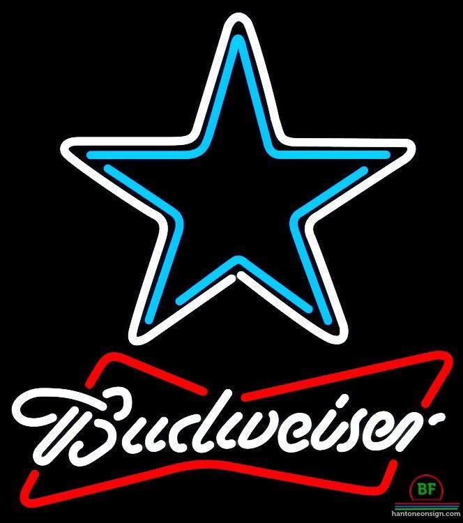Custom Budweiser Dallas Cowboys Neon Sign NFL Teams Neon Light