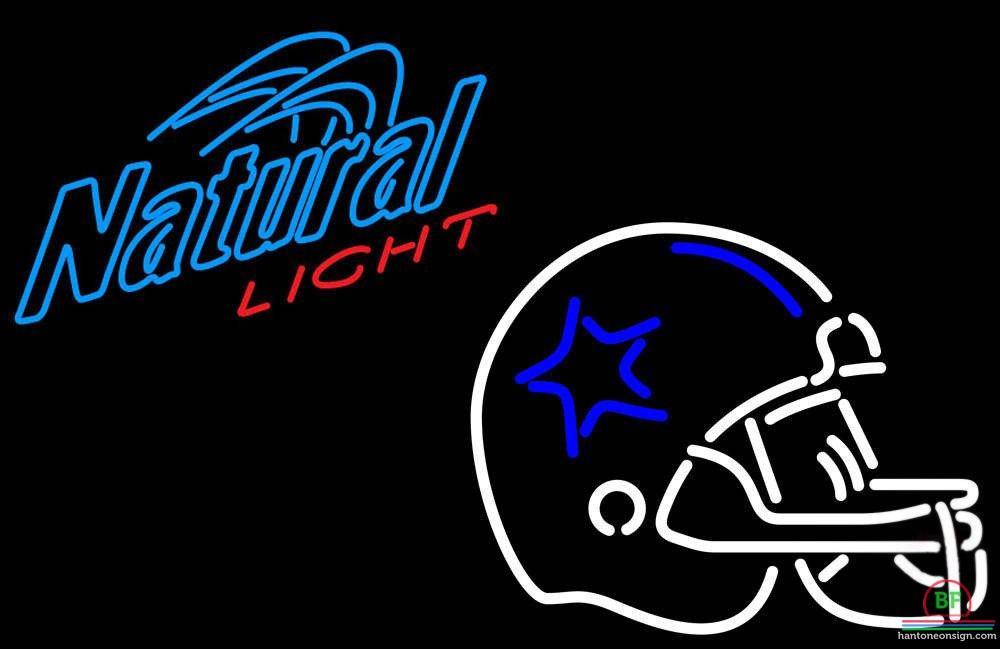 Custom Natural Light Dallas Cowboys Helmet Neon Sign NFL Teams Neon Light