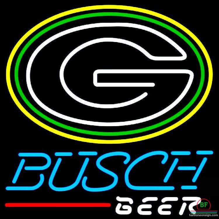 Custom Busch Beer Green Bay Packers Neon Sign NFL Teams Neon Light