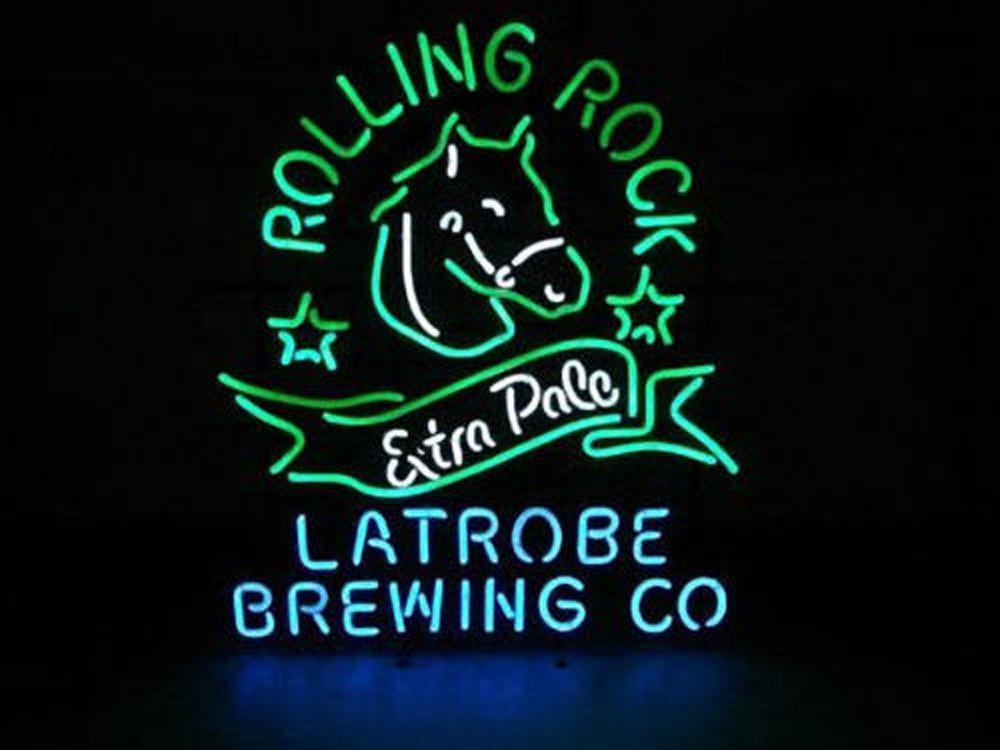 Custom Rolling Rock Beer Neon Sign
