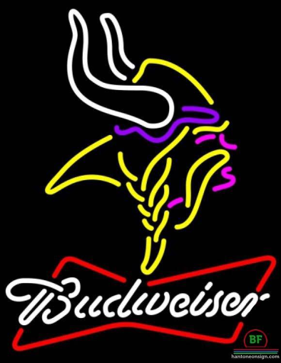 Custom Budweiser Minnesota Vikings Neon Sign NFL Teams Neon Light