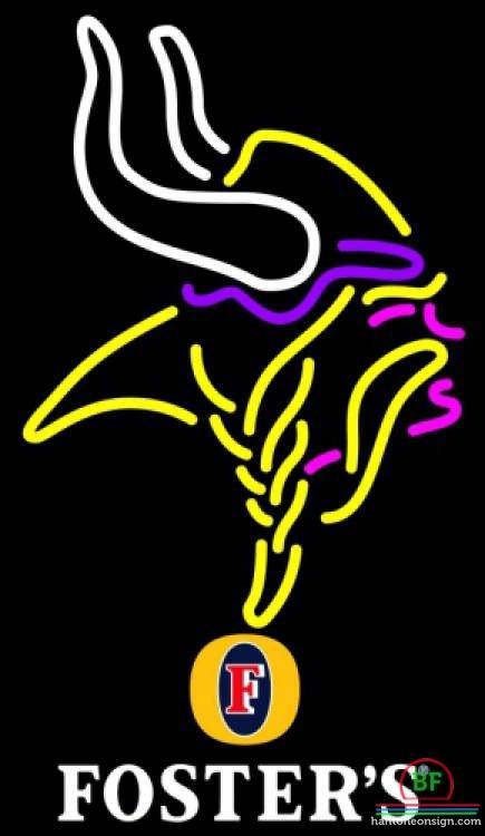 Custom Fosters Minnesota Vikings Neon Sign NFL Teams Neon Light