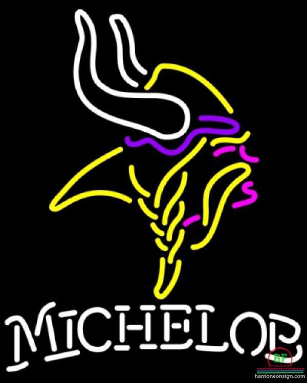 Custom Michelob Minnesota Vikings Neon Sign NFL Teams Neon Light