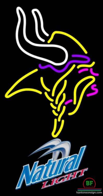 Custom Natural Light Minnesota Vikings Neon Sign NFL Teams Neon Light