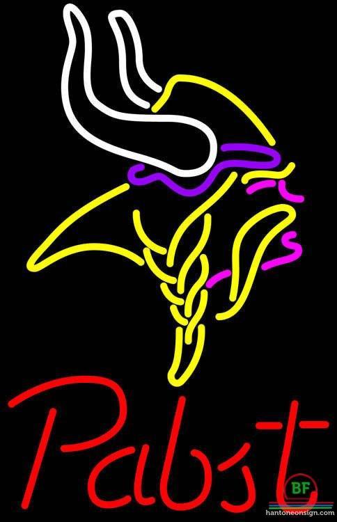 Custom Pabst Blue Ribbon Minnesota Vikings Neon Sign NFL Teams Neon Light