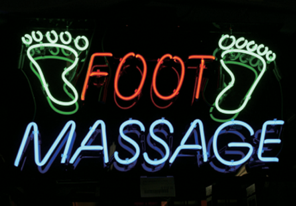 Custom Foot Massage Neon Sign