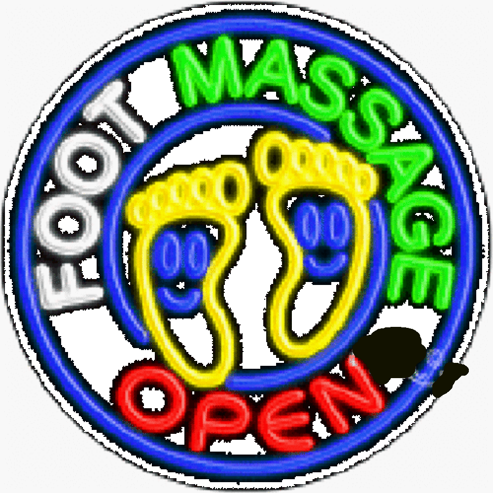 Custom Foot Massage Open Neon Sign Custom Neon Signs