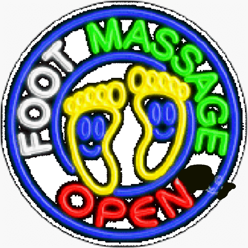 Custom Foot Massage Open Neon Sign