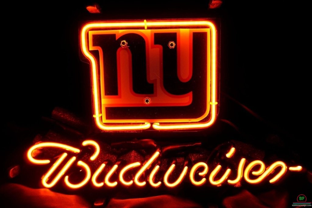 Custom Budweiser New York Giants Neon Sign NFL Teams Neon Light