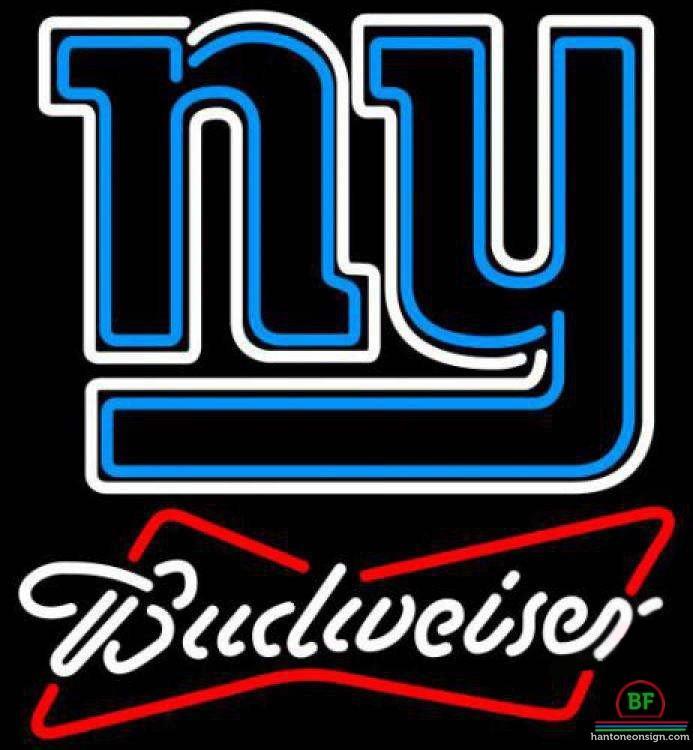 Custom Budweiser New York Giants Neon Sign NFL Teams Neon Light