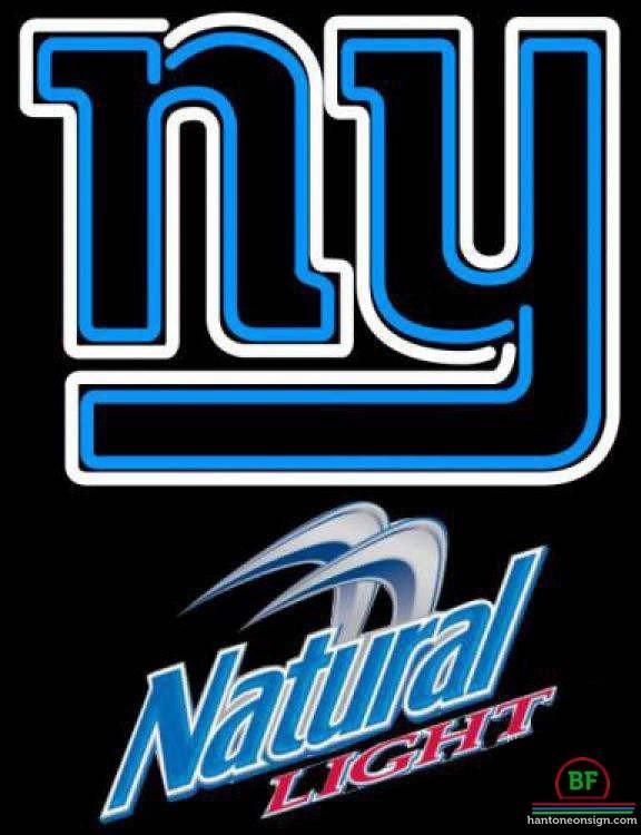 Custom Natural Light New York Giants Neon Sign NFL Teams Neon Light