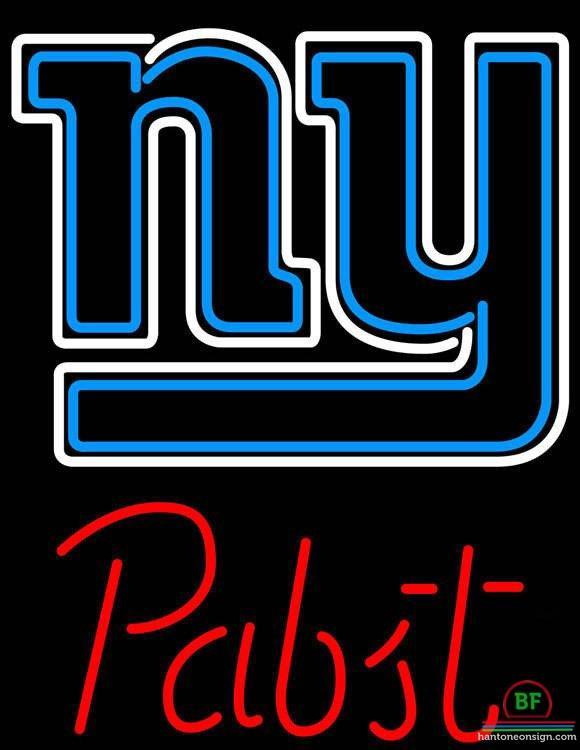 Custom Pabst Blue Ribbon New York Giants Neon Sign NFL Teams Neon Light