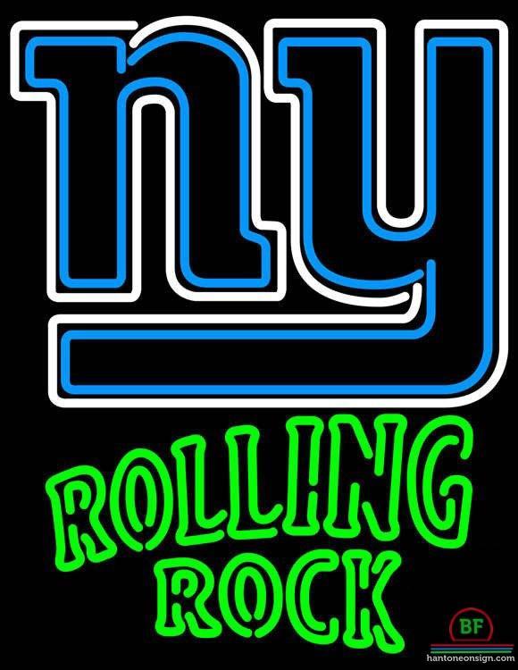Custom Rolling Rock New York Giants Neon Sign NFL Teams Neon Light