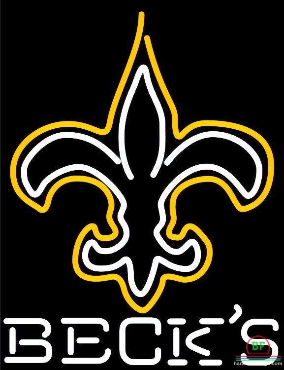 Custom Becks Orleans Saints Neon Sign NFL Teams Neon Light