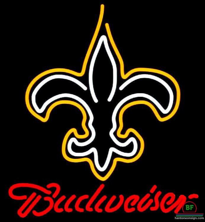Custom Budweiser Orleans Saints Neon Sign NFL Teams Neon Light