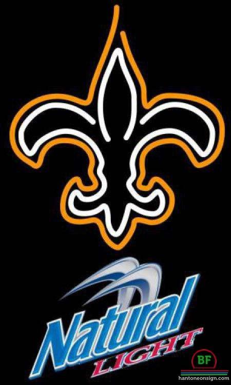 Custom Natural Light Orleans Saints Neon Sign NFL Teams Neon Light